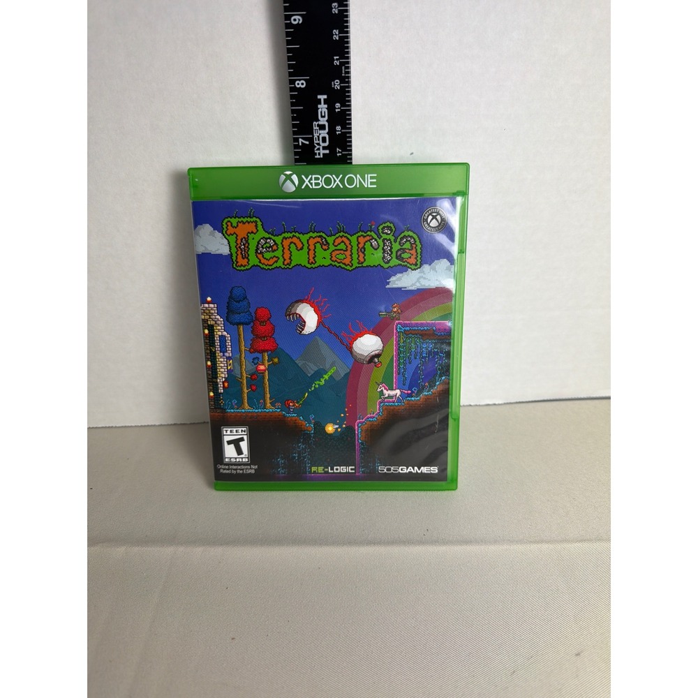 Terraria Xbox One 505 Games Re-Logic Sandbox Adventure Physical Disc with Manual